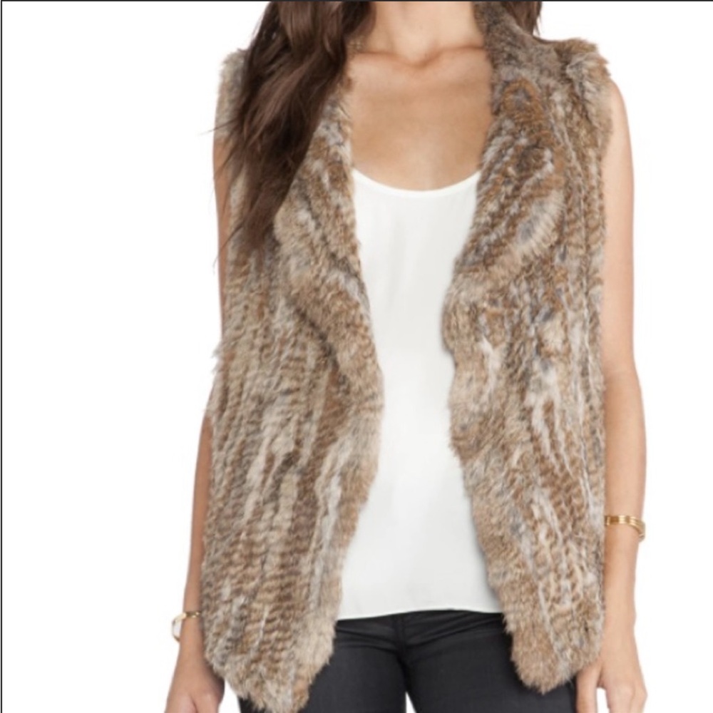 Joie real fur vest